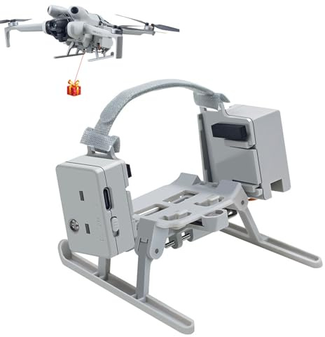 LICHIFIT Drohnen-Abwurfsystem mit Landegestellen für DJI Mini 4 Pro lichtempfindlicher Werfer Transport-Lieferung Nutzlast-Freisetzung Luftabwurf-Gerät Erweiterte Beine