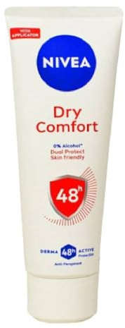 NIVEA Dry Comfort Deo Creme (75 ml), Antitranspirant für jede Alltagssituation, Deodorant mit 48h Schutz