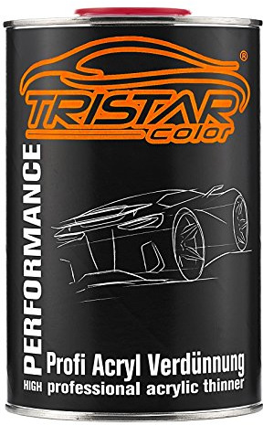 TRISTARcolor 1 Liter 1K / 2K Acrylverdünner Acrylverdünnung für Autolack Basislack Klarlack Grundierung