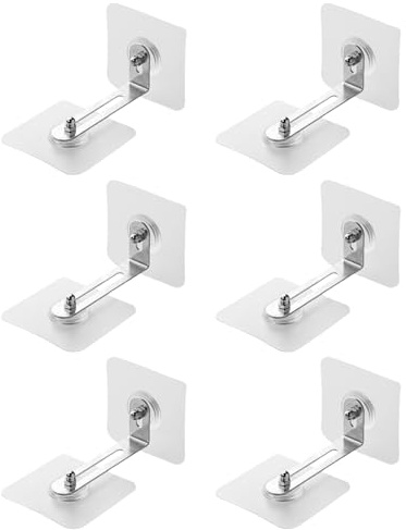 Zhenghebuy 6 Paare Möbel-Wandanker,Wandbefestigung Schrank,Kippschutz Möbel Wandanker,Kippsicherung Möbel für Kleinkinder,Möbel Wandanker Abnehmbar Möbelanker Für Schrank Regal Kommode