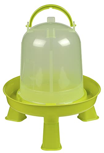 Kerbl Kunststoff-Tränke mit Füßen mit Griff und Bajonettverschluss, für Geflügel (Küken/Hühner/Enten) (1,5 l)