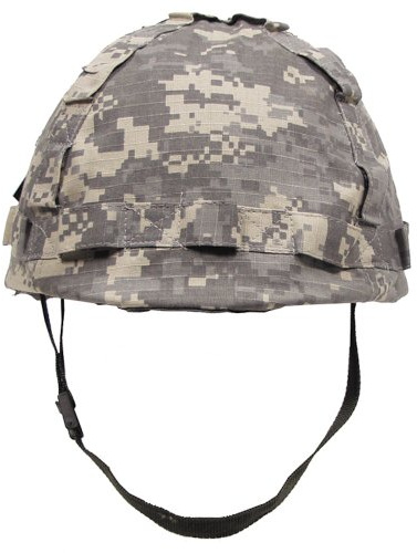 MFH Kunststoff Helm mit Flecktarn Camo Leineneinband