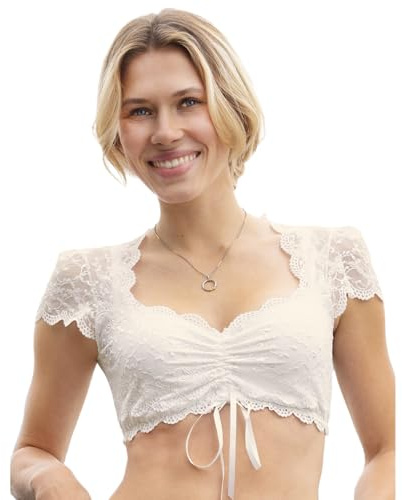 Nina von C. Spitzen Dirndlbluse Valeska Kurzarm 48462971