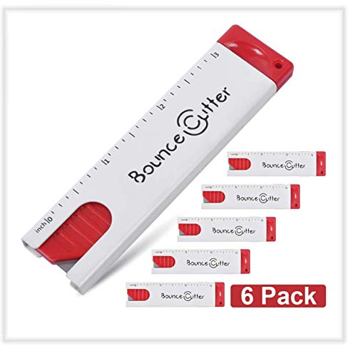 UCEC 6 Stück mini universal Sicherheits-Messer Cuttermesser | automatischem Klingen-Rückzug, im Taschenformat, für Projekte und Schneiden, Büro, Zuhause, Kunsthandwerk