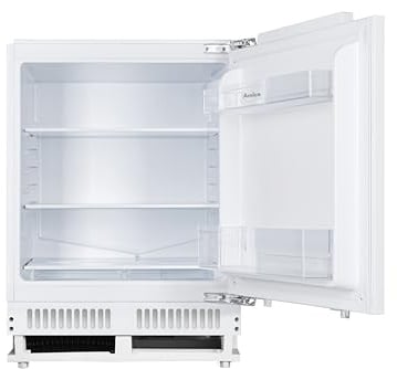 Amica Unterbau‑Vollraum‑Kühlschrank Festtür‑Technik 820 mm Nische elektronische Steuerung Inverter‑Motor LED Beleuchtung 81,8 x 59,6 x 55,5 cm – Unterbau Kühlschrank