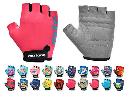 meteor Kinder Fahrradhandschuhe Bike Gel BMX Handschuh Jungen Fahrrad Handschuhe Mädchen radhandschuhe Scooter radhandschuhe Kinder Tretroller Handschuhe Fahr-Rad