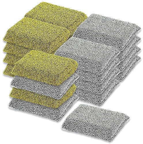 20 Stück Witap Lurex Topfreiniger 115x75x30 mm Gold + Silber Topfschwamm Scheuerschwamm Glänzerkissen