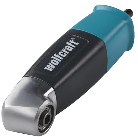 wolfcraft Winkelgetriebe - einfach Bohren und Schrauben im 90°-Winkel - Sechskant-Antrieb - kugelgelagertes Getriebe - Sechskant-Aufnahme - 4688000