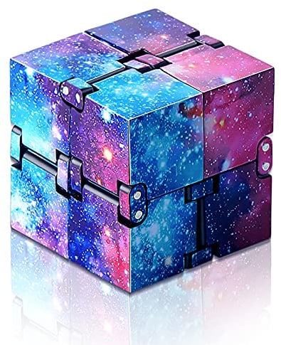 Skylety Infinity Cube Mini Unendlich Würfel, Regenbogen Galaxien Raum | Unendlichkeit Würfel Mini Blöcke Schreibtisch als Stressabbau Sensorische Spielzeug für ADHS Austism Jugendliche Erwachsener