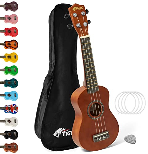 TIGER Anfänger-Ukulele mit Tasche, - Natur -