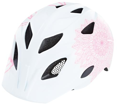 Prophete Kinder-Fahrradhelm, Inmold Technologie, mit LED-Licht und Reflektionsstreifen, Größe: 48-52 cm & 52-56 cm, Farbe: weiß oder blau