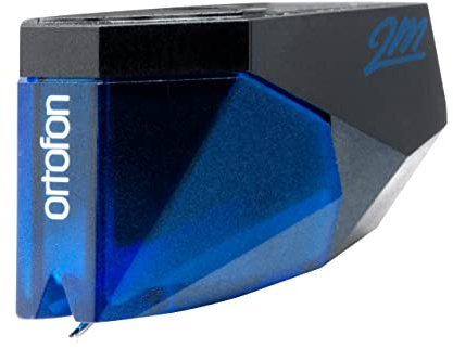 Ortofon 2M Blue - Moving Magnet Tonabnehmer mit nacktem elliptischen Nadelschliff - hohe Dynamik und Auflösung | offener und detailreicher Klang | blau/schwarz