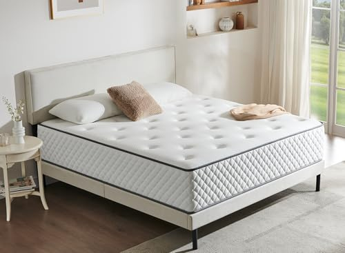 Sleremind Matratze 140x200, Taschenfederkernmatratze H3, 7 Zonen Matratze | Federkernmatratze mit hochwertigem Komfortschaum, stabile Unterstützung, atmungsaktiv und reduzierte Bewegungsübertragung