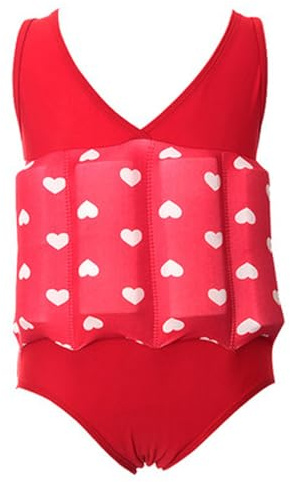 Kleinkindobene Badeanzug Mädchen weich & elastisches Kleinkind Schwimmschwimmflohenhautfreundlicher Onesie Badeanzug mit abnehmbaren Sicherheitsschwimmer für Pool Baby Training Aid 2025 Neu