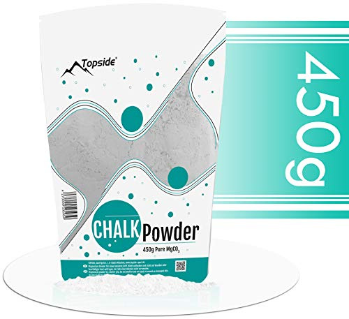 TOPSIDE Chalk Powder - reines Magnesiumcarbonat Pulver für Klettersport, Gym, Kraftsport