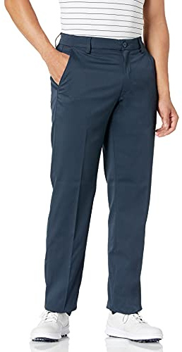 Amazon Essentials Herren Straight-Fit-Stretch-Ganztags-Golfhose, Marineblau, 36W / 32L