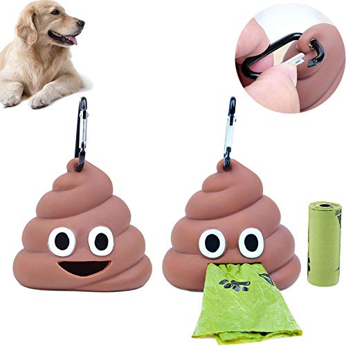 Haustier Müllsack Spender Haustier Poop Hundekotbeutel Halter Auslaufsichere Kotbeutelspender Hundekot Tasche Spender Hundekotbeutelspender Hundehaufen Kotbeutel Tragbarer Müllsack Spenders 2 Stücke