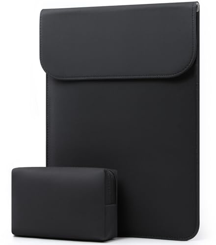 HYZUO 15 Zoll Laptophülle Tasche für MacBook Air 15 M5, Schwarz | für MacBook Air 15 M5 A3448 M4 A3241 M3 A3114 M2 A2941 2026-2023, 15 Surface Laptop 7/6/5/4/3, MacBook Pro 15 2019-2016