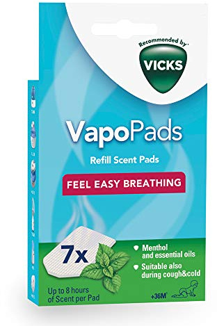 Vicks Vapo Pads Duftpad für Verdampfer, Menthol-Duft, 7er-Pack
