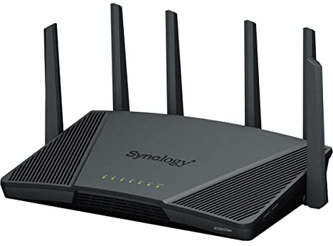 Synology Desktop Wireless TriBand-Router RT6600ax, schwarz