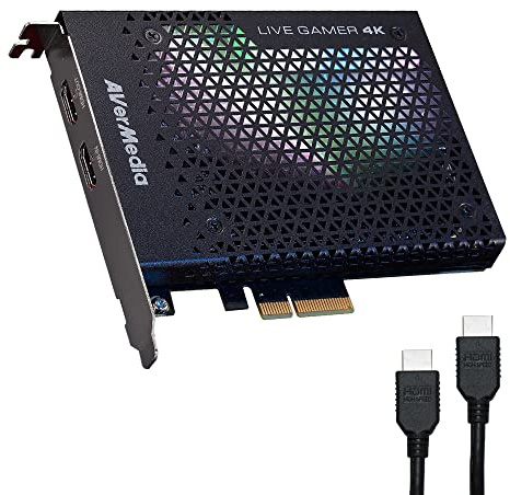 Interne PCIe Capture Card 4K 60FPS HDR10, AVerMedia Live Gamer 4K GC573 | HDMI-Aufnahme und Passthrough bis 1440p144/1080p240. Für PS5, Xbox und Switch. OBS-Streaming auf Windows-PC mit PCIe x4.