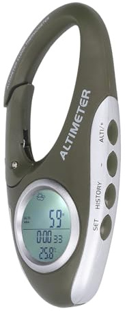 Digitaler Höhenmesser Barometer mit Kompass, Thermometer und LCD, Tragbar, Multifunktional, für Outdoor-Sport, Camping und Klettern