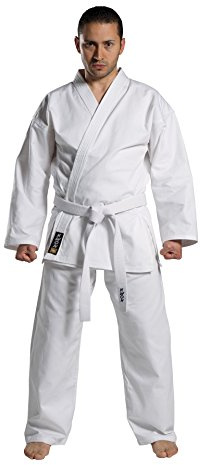 Kwon Unisex kampsport dragt Taekwondo & Karate 8 Oz Anzug, Weiß, 150 EU