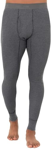 Fruit of The Loom Herren-Thermounterhose aus recyceltem Premium-Waffelmuster, Lange Unterhose