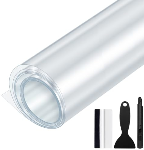 GRTHTATI 300cm x 30cm Lackschutzfolie Transparent Schutzfolie Selbstklebend für Auto, Motorrad, Fahrrad (Transparent, 30cm x 150cm)