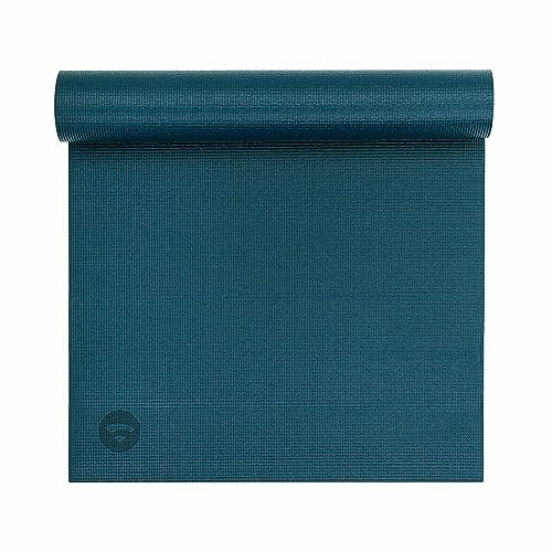 Bodhi Yogamatte Asana | Universelle Übungsmatte | Schadstofffrei & Waschbar | Matte aus PVC | Fitnessmatte für Yoga, Pilates & Gymnastik | Rutschfest für deine Yogapraxis | Petrol