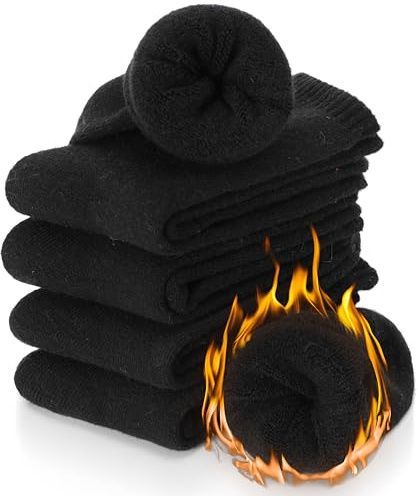 PROETRADE Damen Merino Wollsocken Thermosocken Warm Dicke Wandersocken Atmungsaktiv Wolle Socken Geschenke Wintersocken 5 Paare