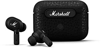 Marshall Motif ANC - True Wireless Active Noise Cancelling Geräuschunterdrückung In-ear Bluetooth Ohrhörer, Kabelloser Kopfhörer, 20 kabellose Stunden Akkukapazität - Schwarz