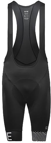 GORE WEAR Herren C5 Opti Trägerhose+ Kurze, Black/White, XL EU