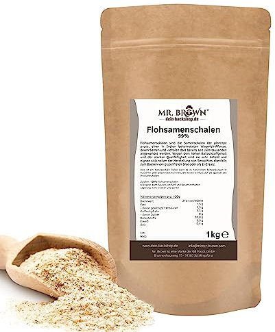 Flohsamenschalen, aus Indien 99% Reinheit (1 kg)