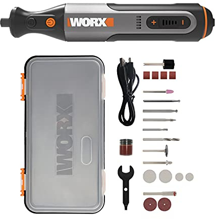 WORX 8V WX106 Multifunktionswerkzeug, Rotationswerkzeug, Graviergerät, USB
