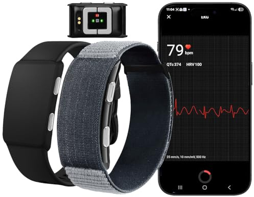 Newgen Medicals Fitnesstracker: Smarter Fitness-Tracker, App, 24/7-Erfassung, EKG-Überwachung, 180 mAh (Smartwatch ohne Display, Fitnessarmband ohne Display, iPhone)