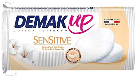 Demak'up Sensitive Wattepads / Abschminkpads, 4er-Set