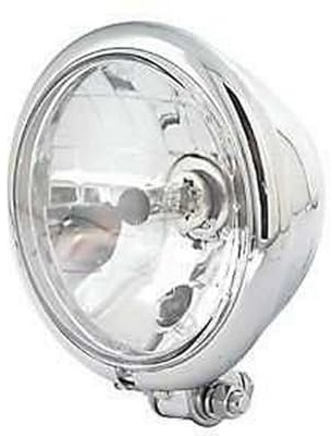 ShinYo Motorrad-Scheinwerfer H4 Hauptscheinwerfer Ø157mm Bates Klarglas unten Chrom, Unisex, Multipurpose, Ganzjährig, Metall