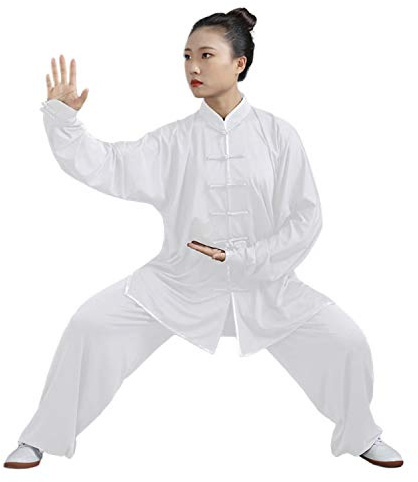air swimmers Kampfkunst Anzug | Unisex Kung Fu und Tai Chi Uniform | Traditionelle Chinesisch Kostüm für Meditation und Qigong (B, L)