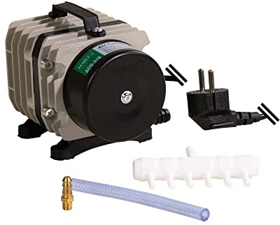 Hailea Luftpumpe/Kolbenkompressor ACO 318, 60 l/min, 18,2x9,5x11,6 cm, grau