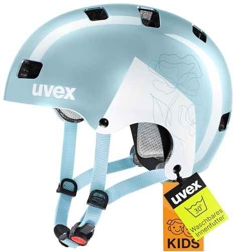 uvex Kid 3 - robuster Fahrradhelm für Kinder- individuelle Größenanpassung - optimierte Belüftung - Cloud-White - 55-58 cm