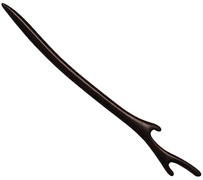 Beavorty Vintage Holz Geweih Haarnadel 2 Stück Schwarz Handgefertigt Langlebig Haarschmuck Für Damen Und Mädchen Eleganter Retro Chignon Haarstab Für Alltag Und Festliche Anlässe