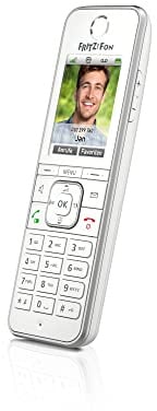 FRITZ!Fon C6 DECT-Komforttelefon (hochwertiges Farbdisplay, HD-Telefonie, Internet-/Komfortdienste, Steuerung FRITZ!Box-Funktionen) weiß, deutschsprachige Version