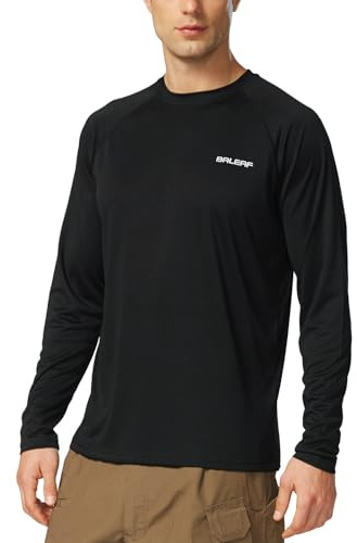 baleaf UV Shirt Herren Wasser Rashguard Langarm | UPF 50+ Sonnenschutz, Schnell Trocknend & Atmungsaktiv & Soft, Leichtes Gewebe, Für Schwimmen Wasser Surf Wandern Outdoor