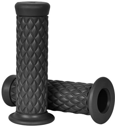 Vintage Motocross Grip,22mm Universal Motorrad Lenker Griffe, Motorrad Hand Griffer Moped Griffe,Motorrads Griffer Anti-Rutsch Motorrads Handle Grips Kompatibel Harley 883 CG125 Prinz CB400