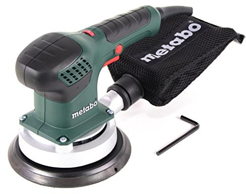 metabo Exzenterschleifer SXE 3150-310 W, 150 mm Schleifteller, 4000-12000 U/min, 3mm Schwingkreis - Vario Elektronik, Aluminiumgehäuse, ergonomisch, vibrationsarm - Inkl. Staubbeutel & Schleifteller