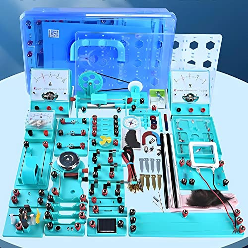Physik Baukasten Elektrobaukasten für Kinder mit Anleitung in Deutsch | Physik Elektrizität und Magnetismus Experimente Kit Experimentierkasten für Junior, Senior High School Schüler