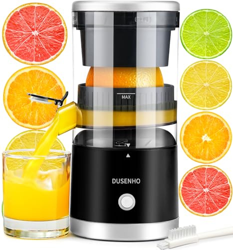 Zitronenpresse Elektrisch Orangenpresse Saftpresse Elektrisch Zitruspresse Tragbare USB-Aufladung Juicer Entsafter für Orange, Zitronen, Zitrusfrüchte