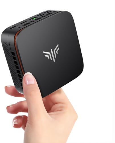 NiPoGi Essenx E1 Mini PC AMD 3150U W-11 Pro(2C/4T, bis zu 3,3 GHz) 8GB DDR4 RAM+256GB SSD(bis zu 2 TB) 4K@60Hz Dual Display HDMI 2.0+DP 1.4/Wi-Fi 5/BT 4.2/LAN, Desktop-PC für Büro/Bildung/Multimedia