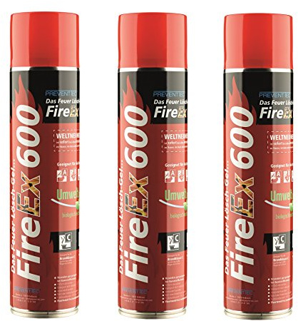 Prevento FireEx 600, das Feuer-Lösch-Gel, DREIERPACK!!! Preisvorteil! WELTNEUHEIT